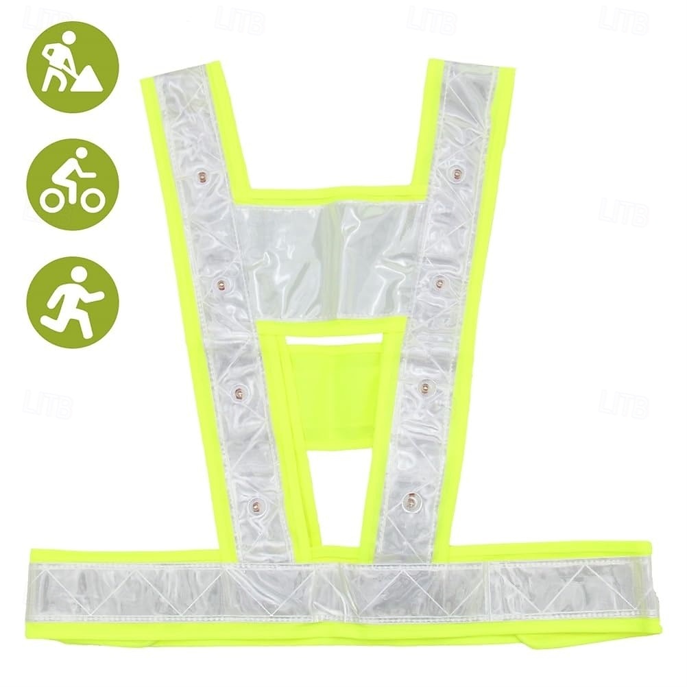 trafikksikkerhetsvest led refleksvest refleksvest med høy synlighet sykling konstruksjon sanitær sikkerhetsvest 2026 - $21.99 –P5