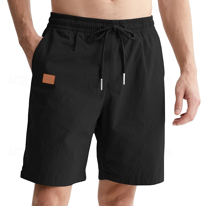 Pánské Kraťasy Chino šortky Letní šortky Plážové šortky Neformální šortky Šňůrky Elastický pas Bez vzoru Pohodlné Délka kolen Denní Venkovní Streetwear Módní Klasický styl Khaki Lehce elastické 2026 - $18.99 –P2