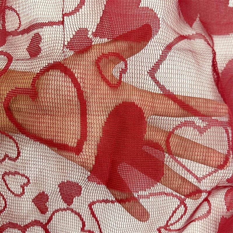 Valentine's Day Heart Lace Table Runner and Placemat Set, Red Cupid Design, Perfect for Weddings, Romantic Dining, Festive Decor, Ideal for Valentine's Day Home and Table Decorations 2026 - $3.99 –P5