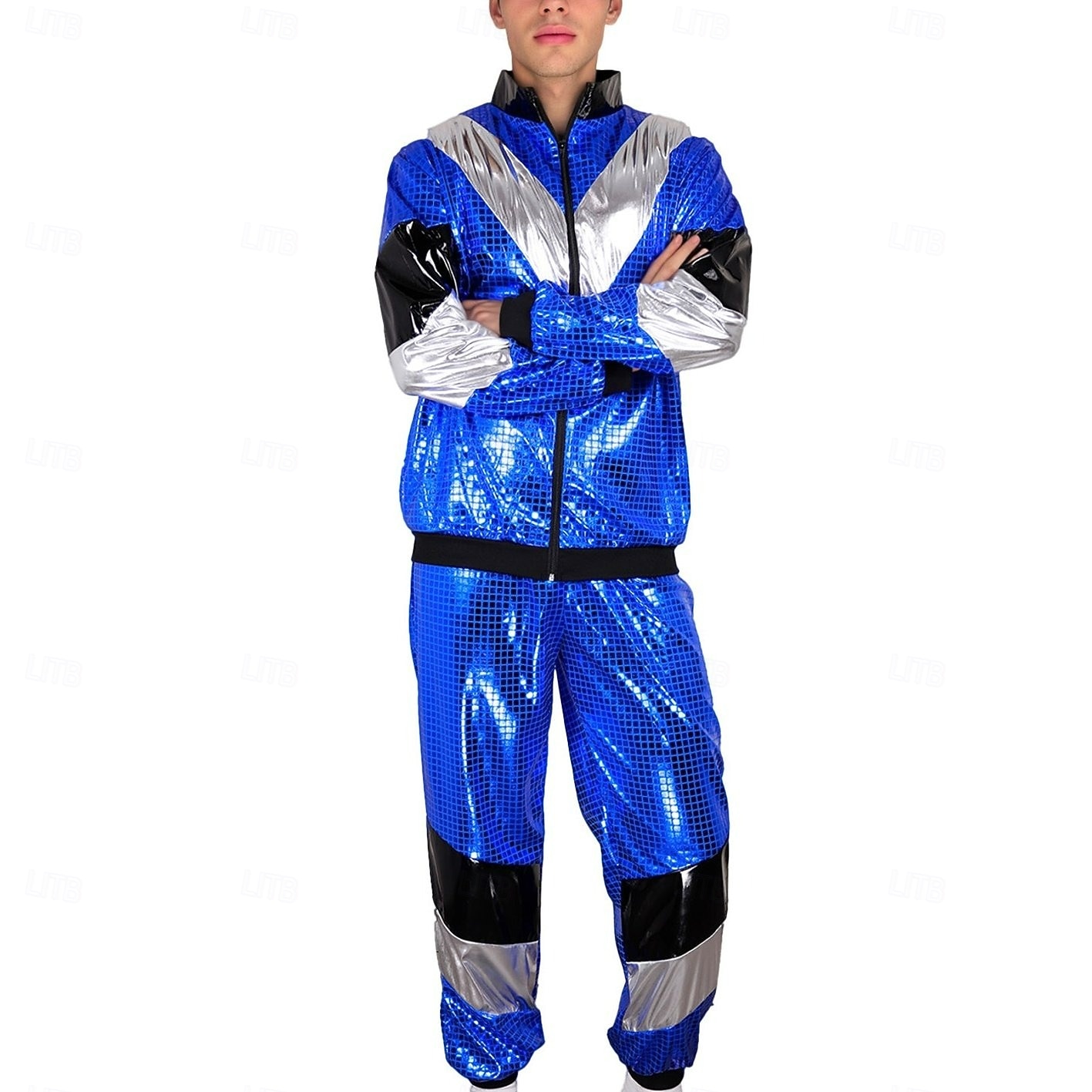 Retro Vintage Hippie Disko Outfits Jacke Shorts Kurze Ärmel Disco Kostüm Herren Damen Karnevalskostüm Maskerade Karneval Alltagstauglich Pride Parade Pride-Monat Erwachsene Oberteil Hose Shorts 2026 - $54.99 –P5