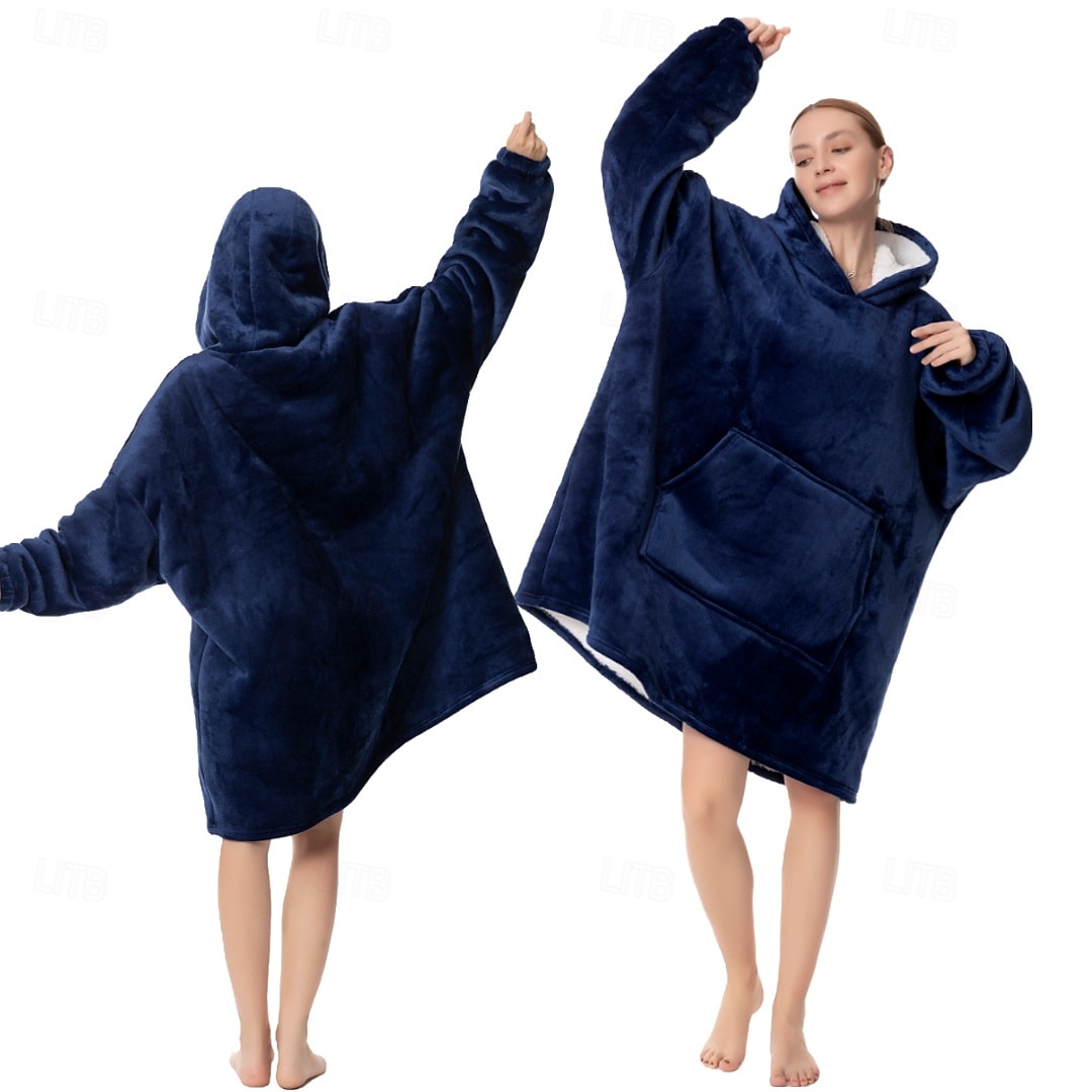 Manta vestível com capuz, aconchegante e macia, ideal para adultos. Presente perfeito para mulheres, mães e para ela mesma. Roupa de descanso quentinha e confortável. de 2026 por $41.99 –P8