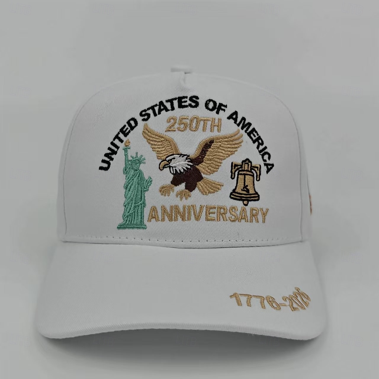 Casquette brodée commémorative du 250e anniversaire des États-Unis (1776-2026), aigle et statue de la Liberté &cloche, casquette de baseball patriotique avec écusson drapeau américain, commémoration de 2026 ? $21.99 –P6