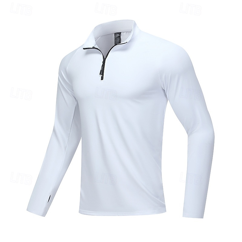 Hombre Color sólido Camiseta Running Camiseta Compresión Camiseta para correr Primavera Otoño Cerrar Manga Larga Secado rápido Compresión Dispersor de humedad Entrenamiento de gimnasio Entrenamiento 2026 - $26.99 –P6