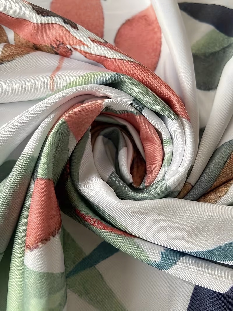 Damen Maxikleid T-Shirt-Kleid A Linie Kleid Sommerkleid Urlaub Lässig Strand Ausgehen Normale Passform Blumen Grafik Kurzarm Rundhalsausschnitt Grün Sommer Frühling 2026 - $25.99 –P2