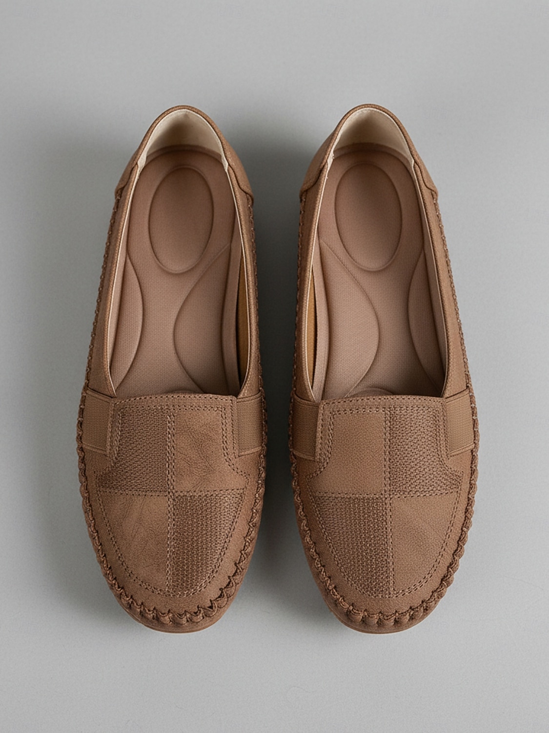 Damskie kawowe slip-on mokasyny - miękkie wygodne płaskie buty do codziennego komfortu spacerów pracy podróży i codziennego noszenia 2026 - $24.99 –P2