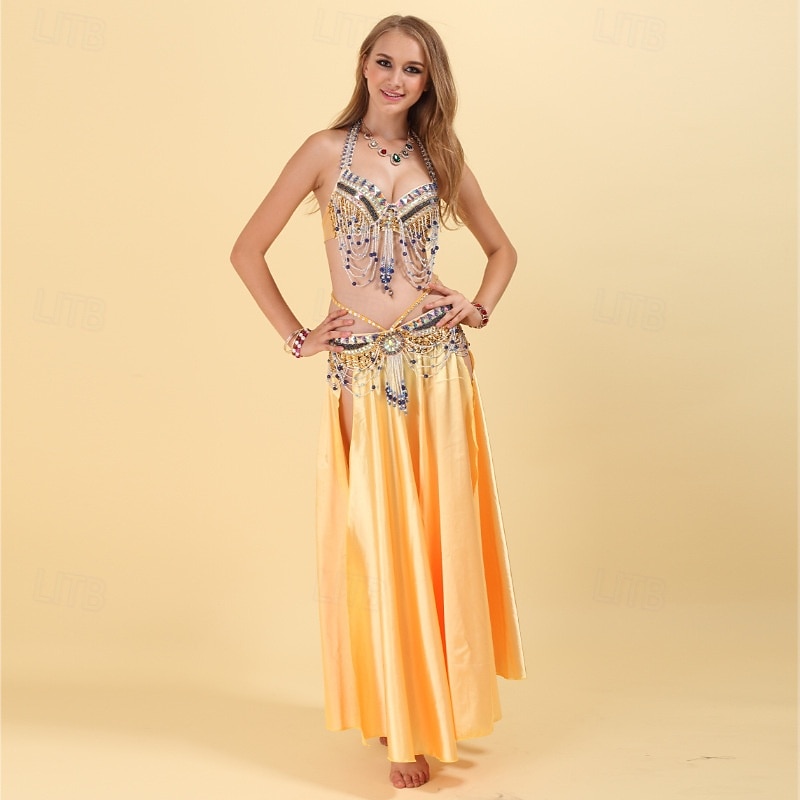 Samba Dancewear Glamorous Beaded Chain Sequin Belly Dance Costumel Performance Costume 2026 - €101.9 –P9