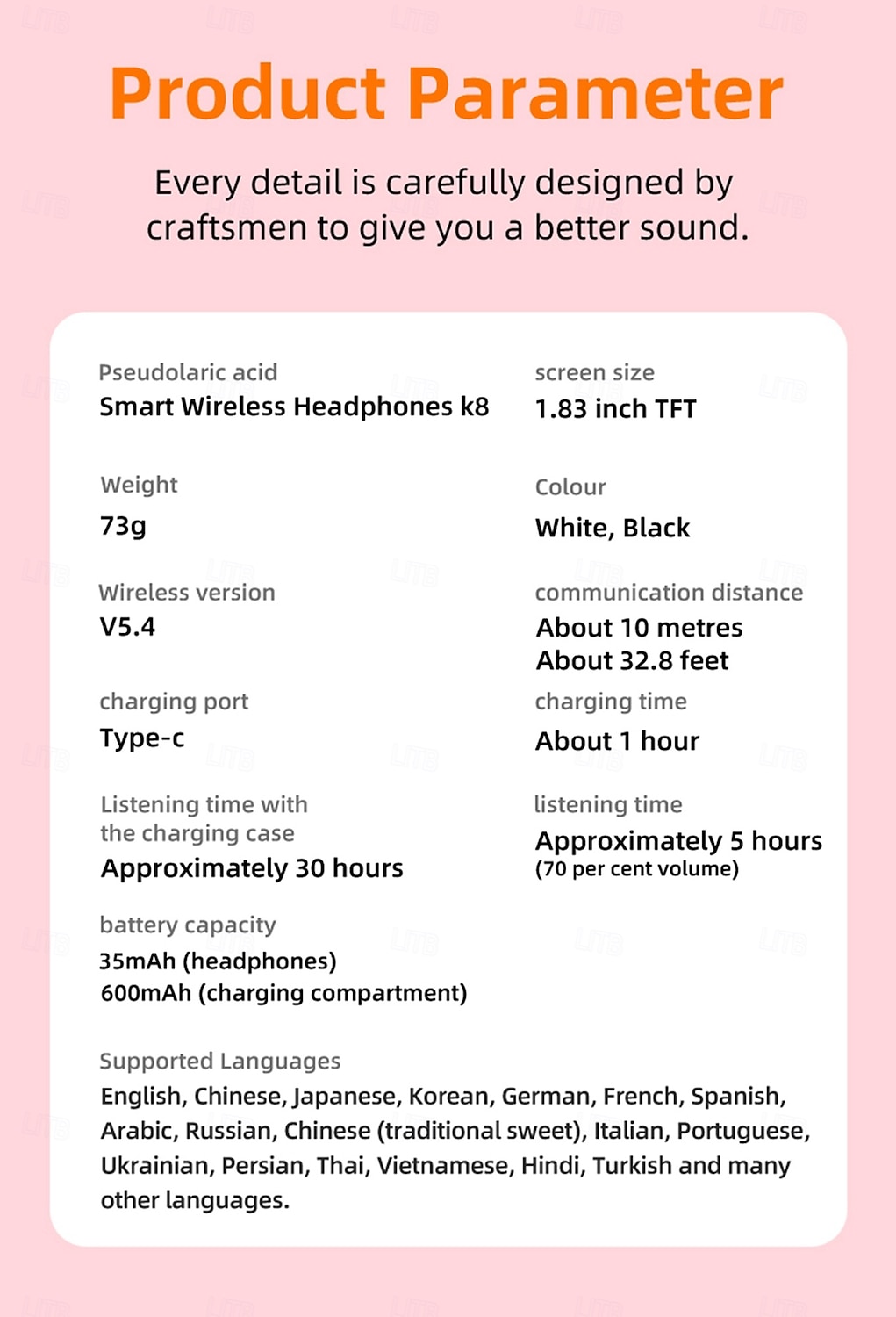 K8 Auricolari True Wireless TWS In-ear Bluetooth 5.3 Cancellazione del rumore Stereo Con la scatola di ricarica per Apple Samsung Huawei Xiaomi MI Allenamento in Palestra Uso Quotidiano All'aperto del 2026 a $67.99 –P16