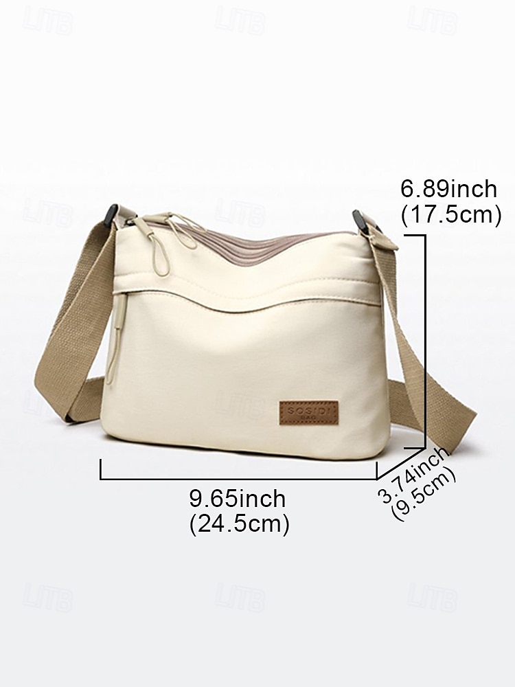 Women's Nylon Crossbody Shoulder Bag, Large Capacity Lightweight Multi-Pocket Everyday Purse, Multi-Color Casual Style for Daily Commute, Travel, Shopping and City Wear 2026 - $14.99 –P11
