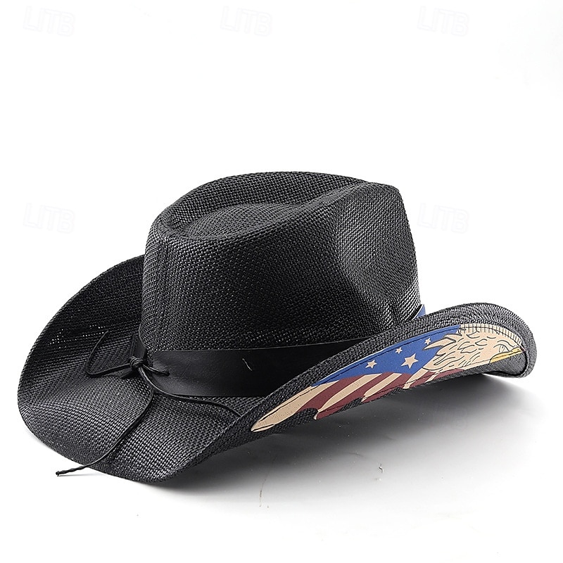 250° anniversario USA Retrò Vintage Far West Cappello da Cowboy Cappello da cowgirl Cowgirl Cowboy Cowboy del West Costume Unisex Mascherata 4 Luglio Feste Giorno dell'Indipendenza Adulti Cappello del 2026 a $29.99 –P3