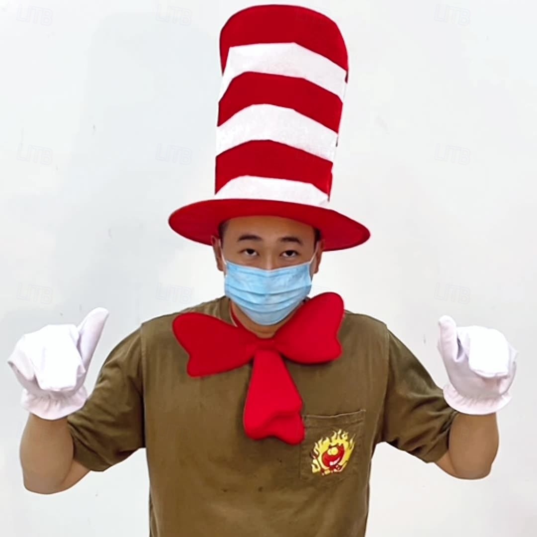 Cat Gloves Hat More Accessories Classic Storybook Character Storybook Characters Cosplay for Unisex Adults' Halloween Carnival Book Week Performance Educational Dress Up 2026 - $22.99 –P5