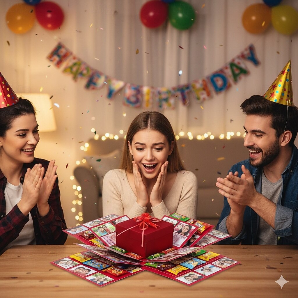 קופסת מתנה עם פיצוץ הפתעה של 5 שכבות, קופסת אהבה, קופסת פיצוץ ליום הולדת, קופסת חטיף הפתעה, רכיבים מרובים, נושא קשת בענן, חומר נייר 2026 - $14.49 –P5