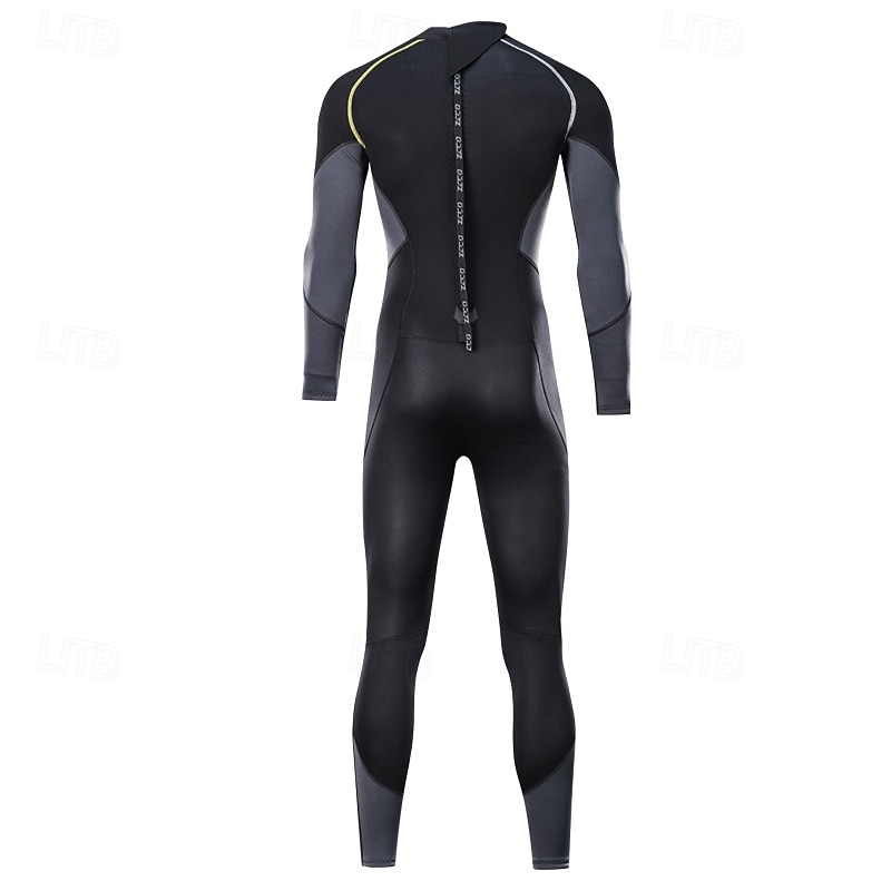 Hombre Traje térmico de cuerpo entero Traje de neopreno de 1,5 mm Bloqueo de color Térmico Engrosado Protección UV Manga Larga Bañadores Traje de baño Surf Buceo Submarinismo Primavera 2026 - $85.99 –P3