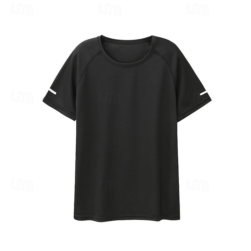 رجالي التدرج تيشيرت للجري قميص ضاغط الصيف كم قصير سريع جاف ضغط رطوبة فتل تمرين نادي رياضي التدريب النشط ممارسه الرياضه أزرق سكني غامق أسود ملابس رياضية ألبسة رياضية 2026 - $11.49 –P2