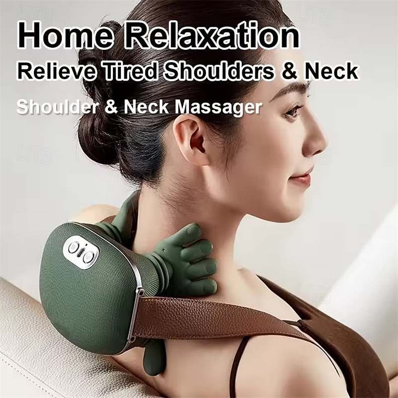 Finger Pressure Neck Massager Heated Back and Shoulder Massager Electric Kneading Neck Deep Massage Muscle Relax 2026 - $69.99 –P7