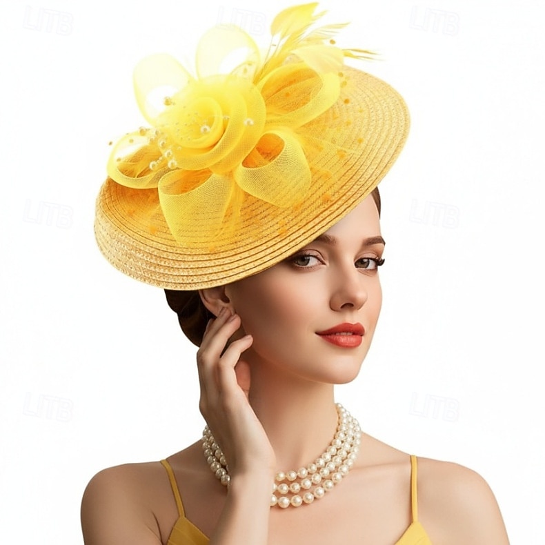 Derby Fascinator Hat Fascinator Gentlewoman Fancy Dress Women's Masquerade Ascot Horse Racing Festival Adults' Headpiece All Seasons 2026 - $19.99 –P3