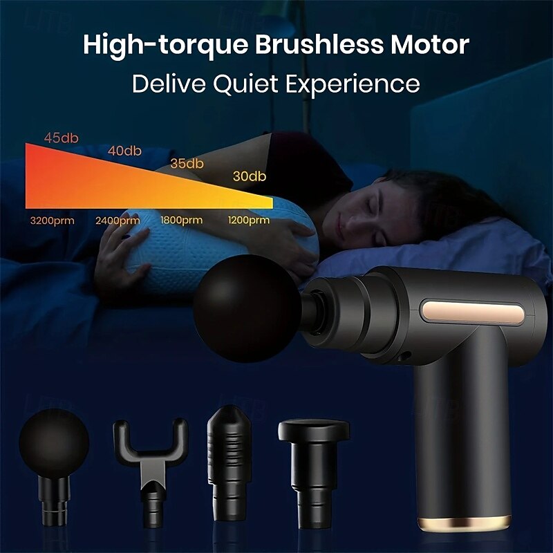 Massage Gun Fascia Deep Muscle Relax Body Neck Massager Electric Fitness Equipment Noise Reduction Male Female 2026 - $49.99 –P5