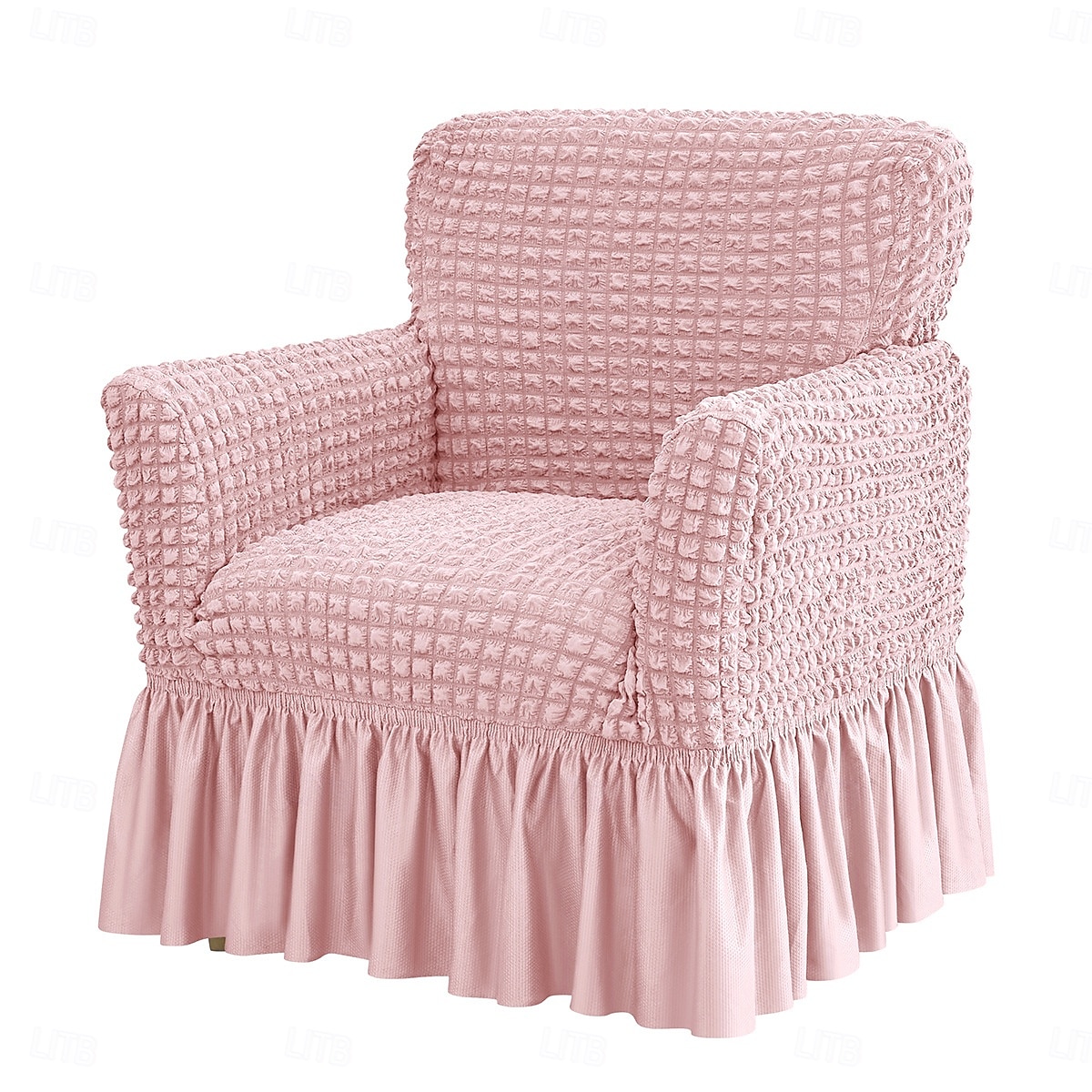 Stretch Seersucker Armchair Slipcovers with Skirt, 1-Piece Chair Cover with Arms, Soft Stretch Accent Chair Slipcovers, Non-Slip Washable Furniture Protector for Living Room Decor 2026 - $47.99 –P10