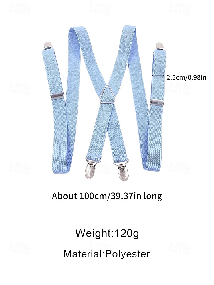 Мужские эластичные подтяжки из полиэстера – различные цвета, эластичный материал, стильные и удобные для свадеб, ужинов и торжественных мероприятий. 2026 - $11.99 –P9