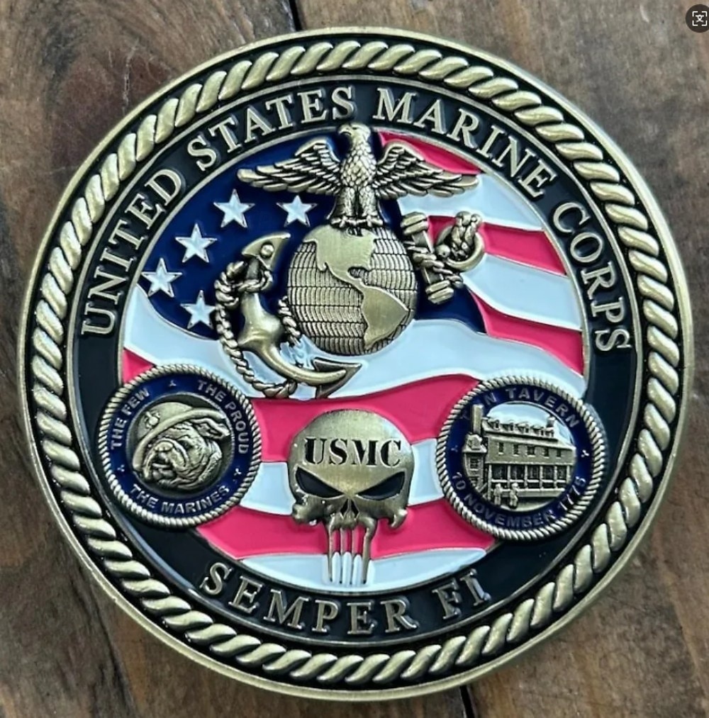 Az Egyesült Államok Tengerészgyalogsága 250. Évfordulós Kihívás Érme Fém USMC Emlékgyűjtő Érme Katona Veterán Ajándék Hazafias Emléktárgy a Tengerészeknek Veteránok a Szemiquincentenáriumra 2026 - $21.99 –P2
