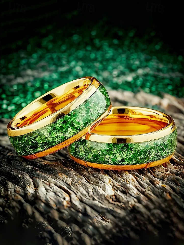 Мужское кольцо из нержавеющей стали с зеленой инкрустацией, в кельтском стиле, многоцветная отделка, прочное, удобное, идеально подходит для празднования Дня Святого Патрика и повседневного ношения. 2026 - $7.99 –P3