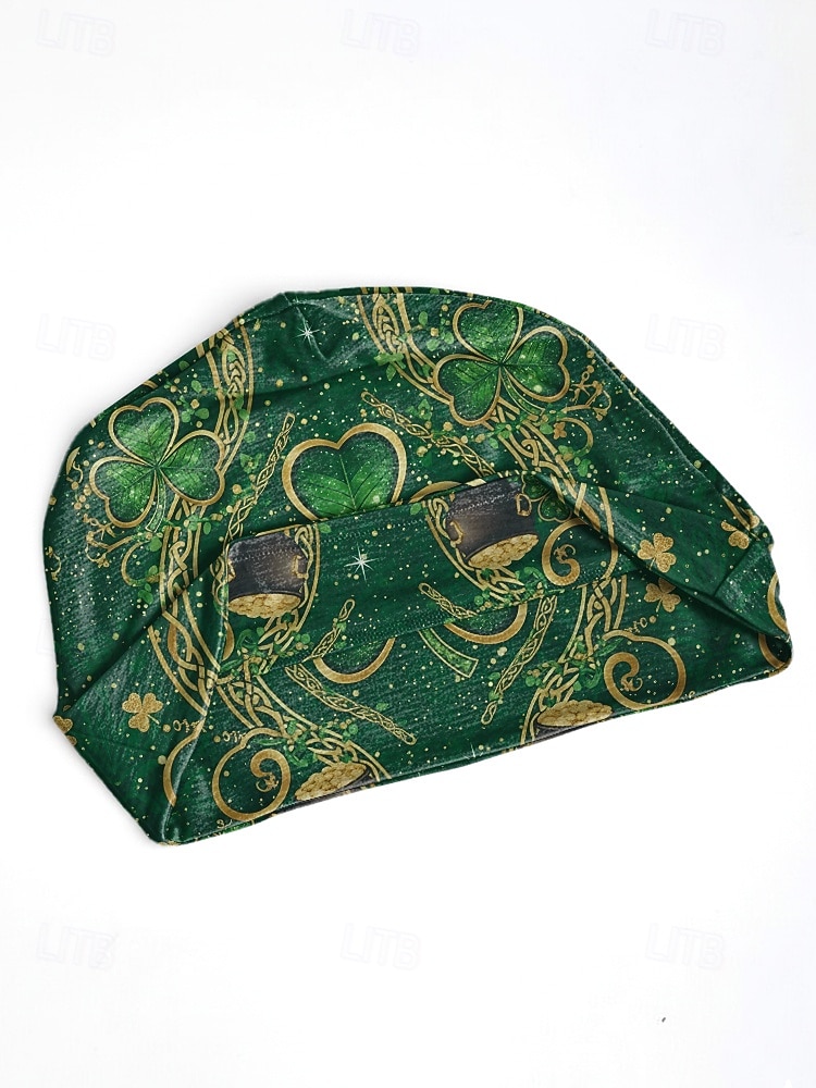 Scaldacollo da donna per San Patrizio: molteplici fantasie, materiale stampato in poliestere, versatile da usare come scaldacollo o come protezione per il viso, perfetto per le celebrazioni festive del 2026 a $11.99 –P7