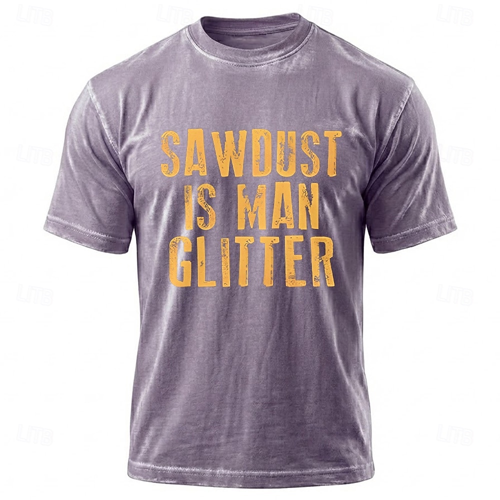 sagflis er mann glitter morsom trebearbeiding snekker blå mineralvask herre kortermet t-skjorte klær s m l xl xxl xxxl 2026 - $21.99 –P2