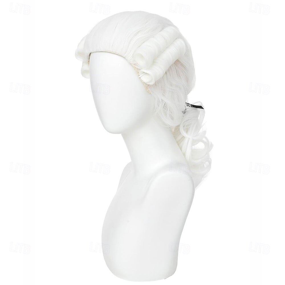 Judge Colonial Wig for Men Women Costume Wig (White) 2026 - $23.99 –P1