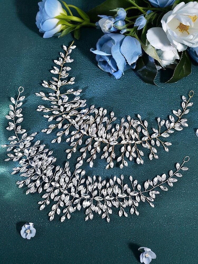 Cintura da donna con zirconi e cristalli in poliestere – vari colori, design elegante – perfetta per matrimoni ed eventi serali del 2026 a $18.99 –P7