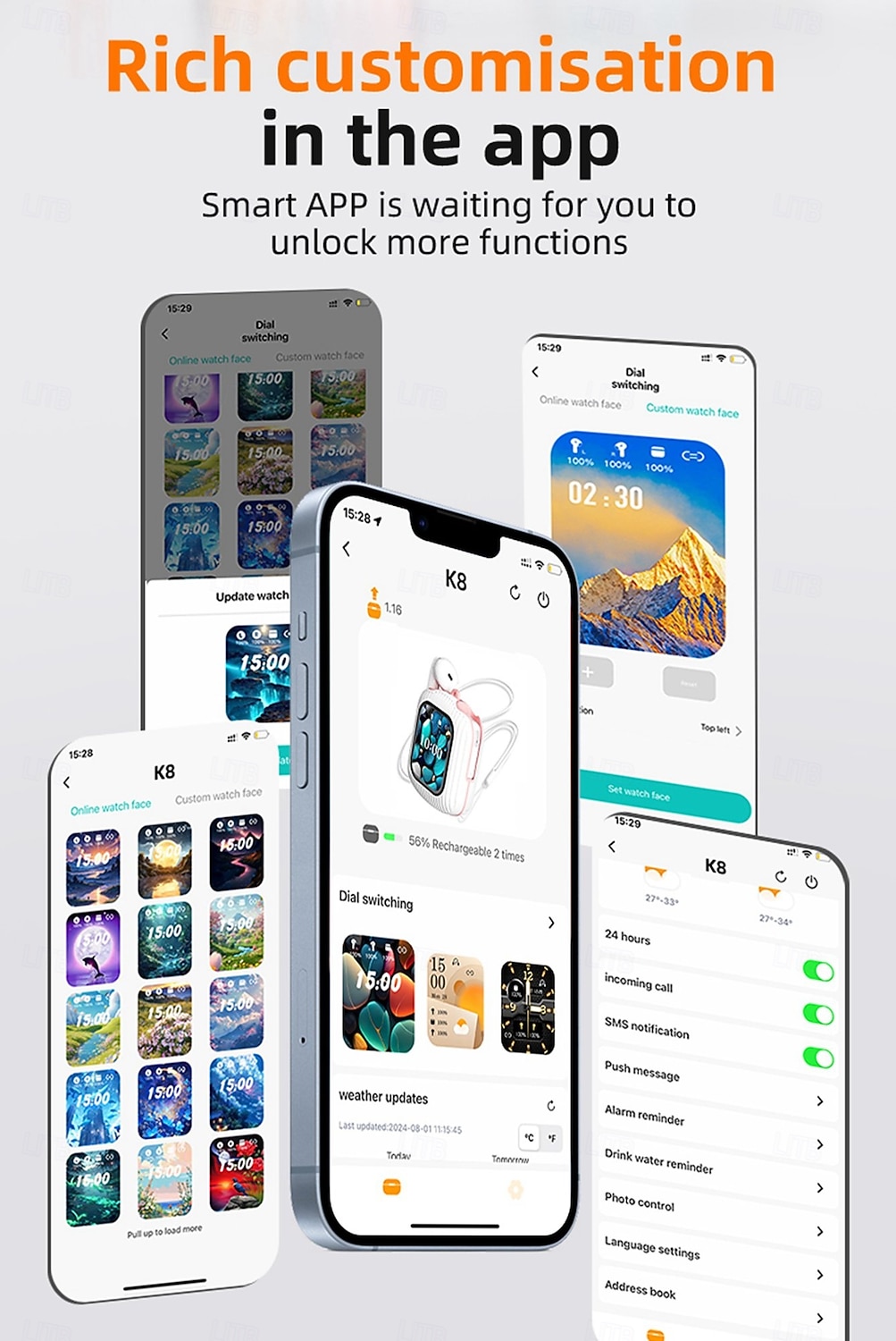 K8 Auricolari True Wireless TWS In-ear Bluetooth 5.3 Cancellazione del rumore Stereo Con la scatola di ricarica per Apple Samsung Huawei Xiaomi MI Allenamento in Palestra Uso Quotidiano All'aperto del 2026 a $67.99 –P2