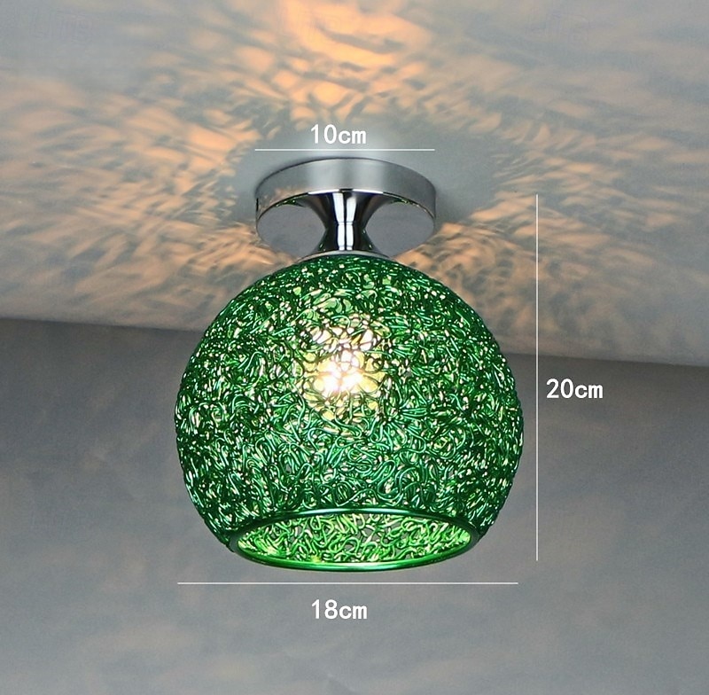 Lampy sufitowe z aluminiowym drutem, lampa sufitowa, półpłaska, nowoczesna lampa sufitowa - oprawa oświetleniowa blisko sufitu, styl nowoczesny 2026 - $61.99 –P5