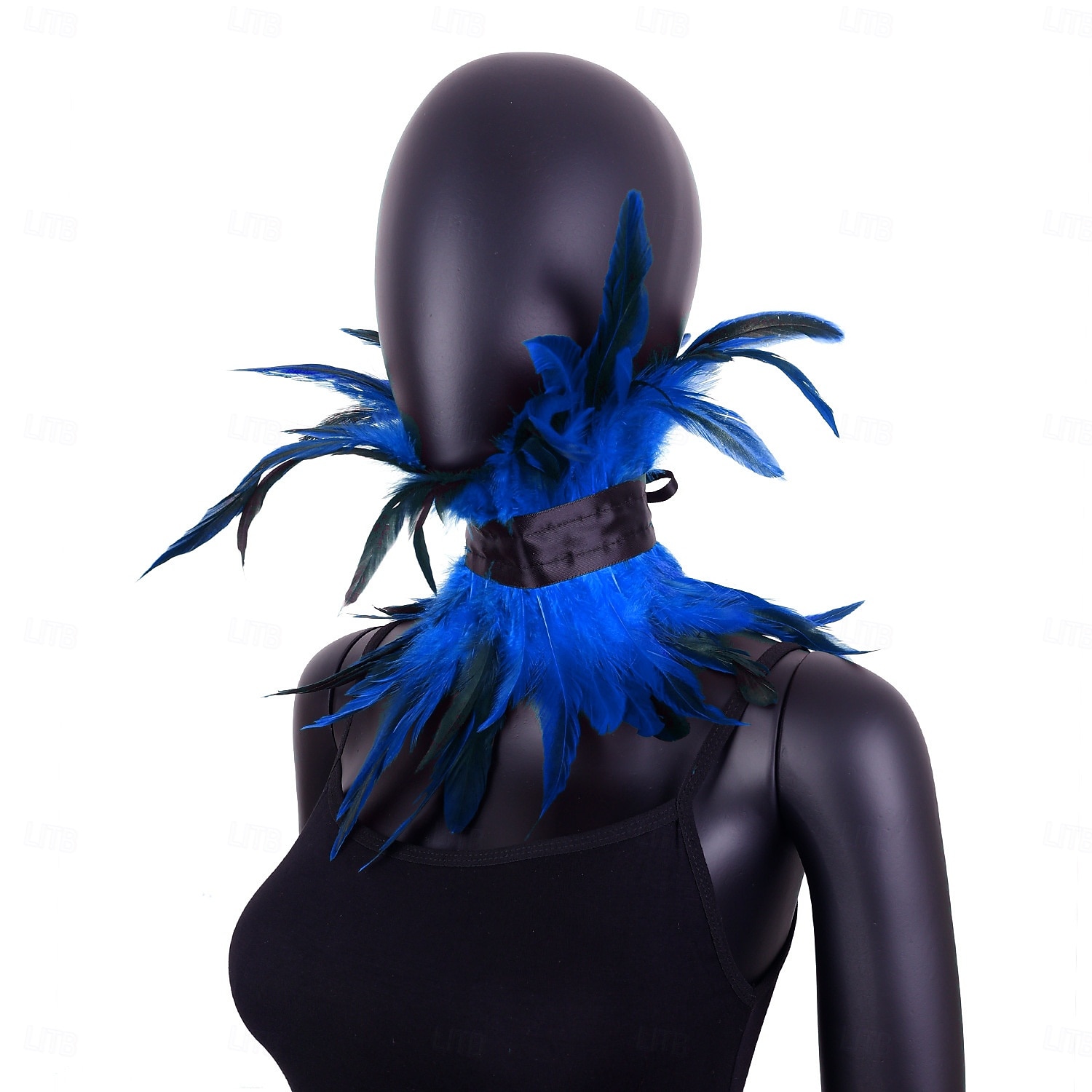 Carnival 2026 Rio Carnival Samba Accessories Women's Red Feather Choker Collar, Gothic Vampire Devil Costume Necklace Brazil Festival Performance Costume 2026 - $11.49 –P9