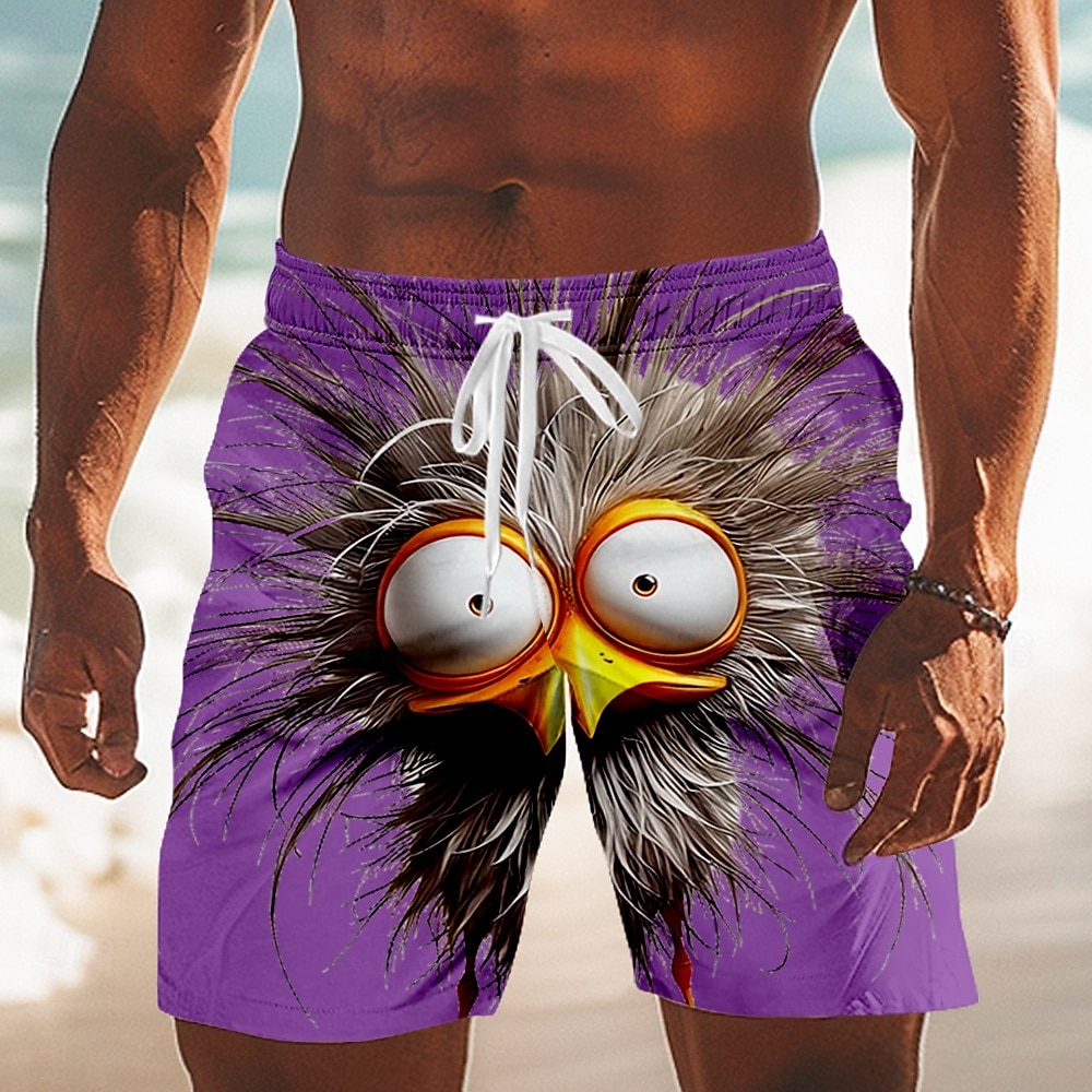 Per uomo Animale Cartoni animati Frizzle Chickens Costumi da bagno Pantaloncini da mare Pantaloncini da Surf Misura del girovita medio Divertente All'aperto Vacanza Tasche Laterali fodera in rete del 2026 a $20.99 –P6