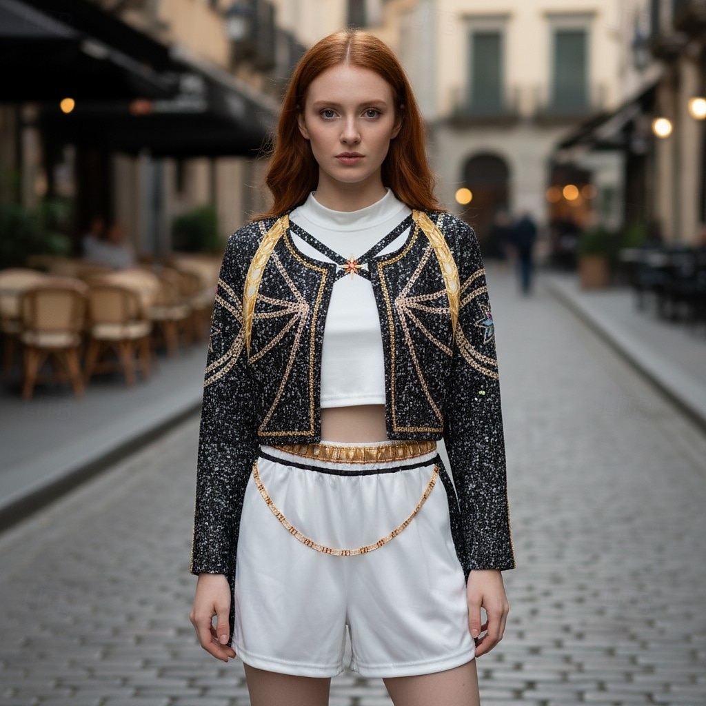 Kpop-inspiriert Von koreanischen Idolen inspiriert Popstar Kostüm Festkleidung Virtuelles Idol for Mädchen Kinder Halloween Karneval Leistung Comic-Konzert Anime Expo 2026 - $27.99 –P1