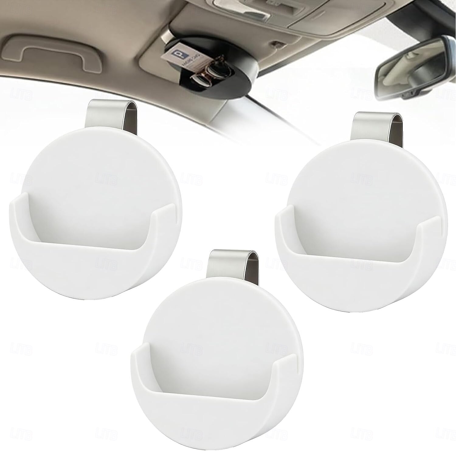 Suporte para lata de tabaco de mascar para quebra-sol de carro, suporte para mascar de carro, suporte para quebra-sol de carro, acessório interno automotivo que economiza espaço, clipe de de 2026 por $27.99 –P4