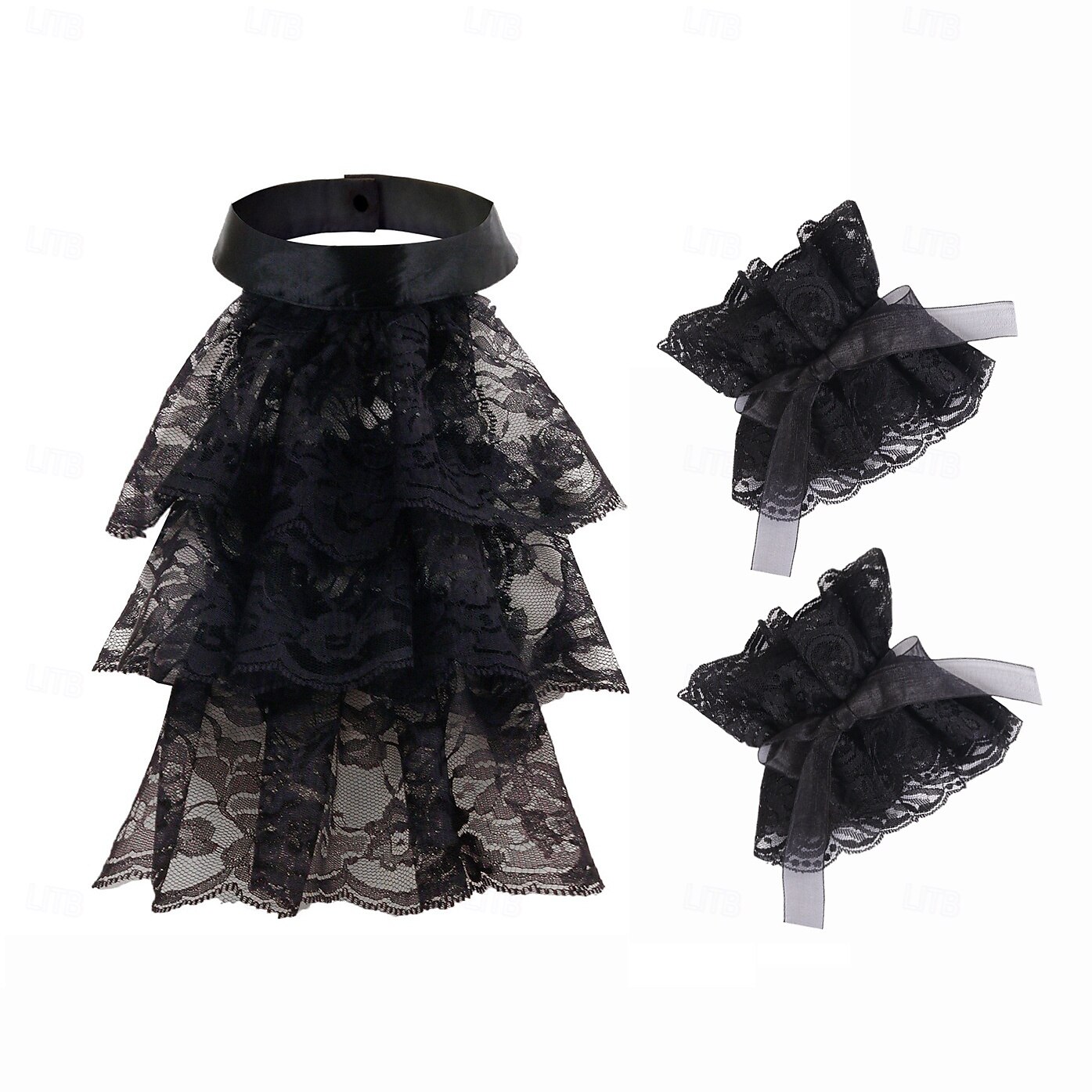 Retro Vintage Rococo Victorian Detachable Collar Princess Gentlewoman Lace Fancy Dress Women's Carnival Halloween Renaissance Fair Adults More Accessories 2026 - $27.99 –P10