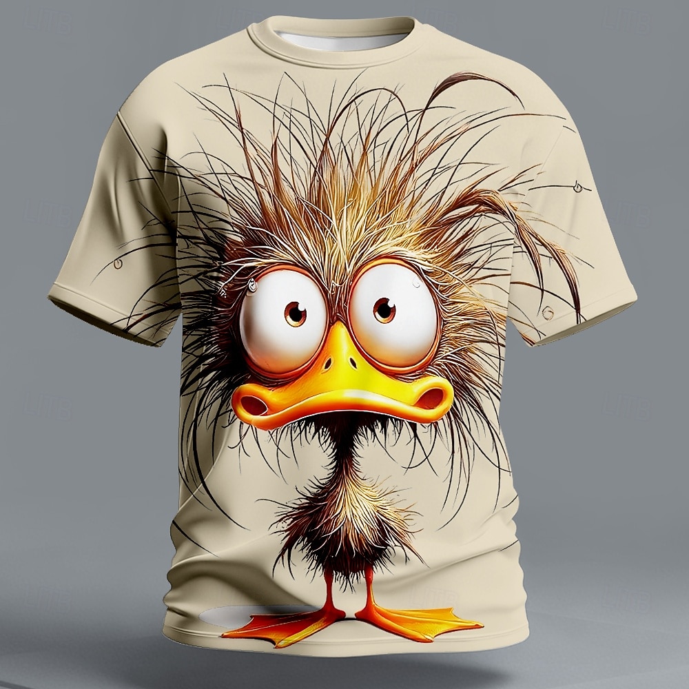 Hombre Animal Gracioso Camiseta Manga Corta Camiseta Impresión 3D Cuello Barco Camisa Exagerado Design Fiesta Festivos Amarillo Morado Caqui Verano Primavera Ropa S M L XL XXL XXXL 2026 - $21.99 –P5