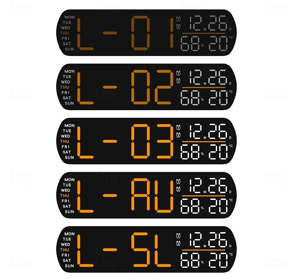 Hordozható LED digitális ébresztőóra rezgő és villogó riasztásokkal a mély alváshoz és az emlékeztető igényekhez 2026 - $26.99 –P7