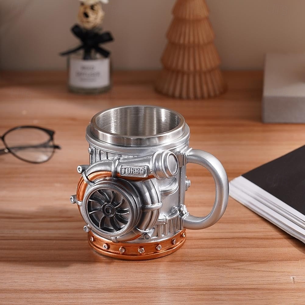 retro V8-moottorimuki, luovat turboahtimella varustetut mukit, uutuus 3D-mekaaninen kahvikuppi, ihanteellinen lahja autoharrastajille, mekaanikoille &vaihdelaatikot 2026 - $23.99 –P5