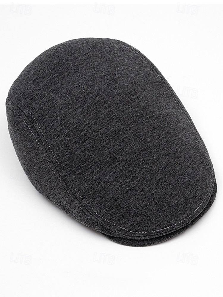 Boina masculina casual em poliéster com design simples e elegante, disponível em várias cores, perfeita para o uso diário. de 2026 por $11.99 –P9