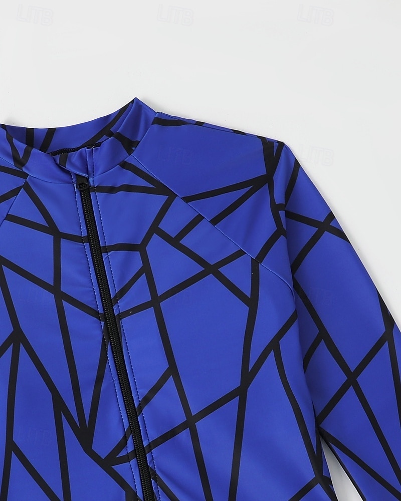 Γυναικεία Μεσαίου Πάχους Προστατευτικά Προστατευτικά Ονόματος One Pieces Rash Guards Μαγιό Γεωμετρικό Κουμπώσου Προστασία UV Ελαστικό Μακρυμάνικο Μαγιό Κορμάκι Σέρφινγκ Καταδύσεις Κολύμβηση Καλοκαίρι 2026 - $23.99 –P9