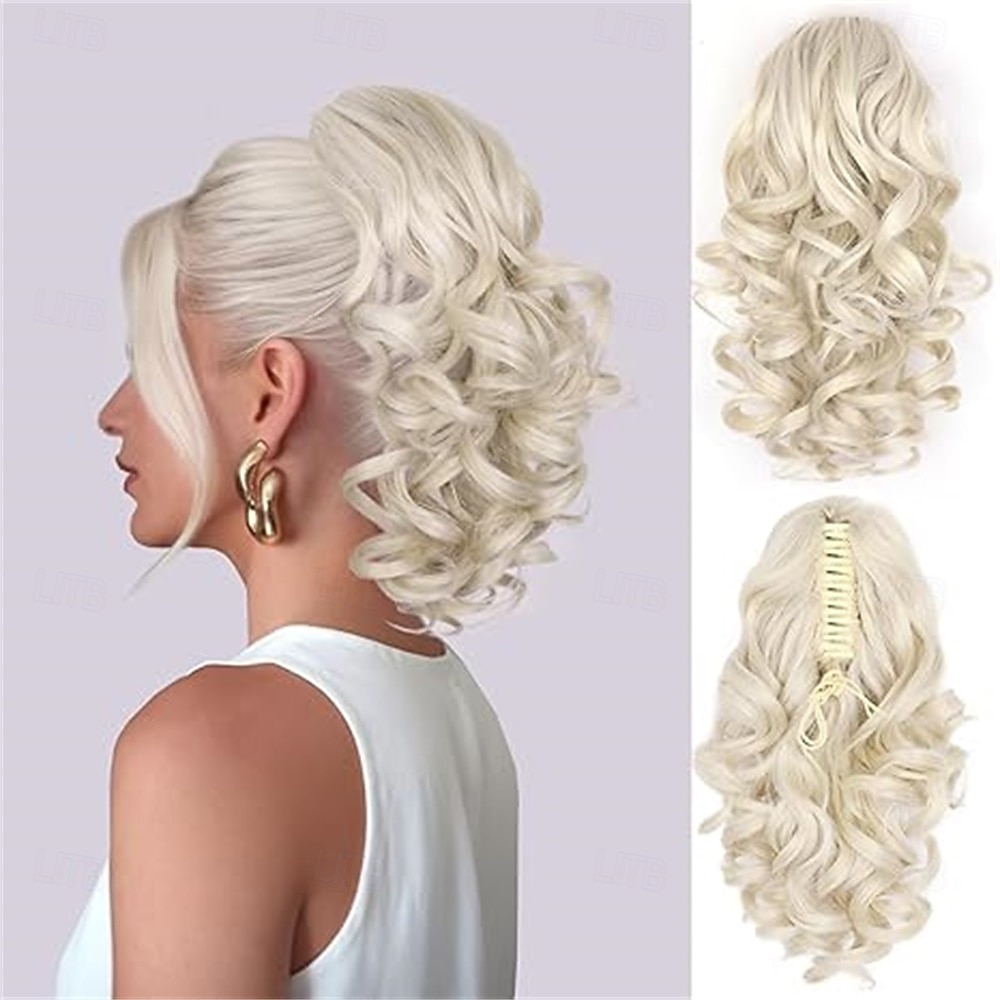 Clip on Ponytails for Women - 12 Inch Curly Ponytail Extension, Wavy Pony Tails Hair Extensions, Synthetic Hair Extensions Ponytail, Clip in Ponytail 2026 - $14.99 –P6