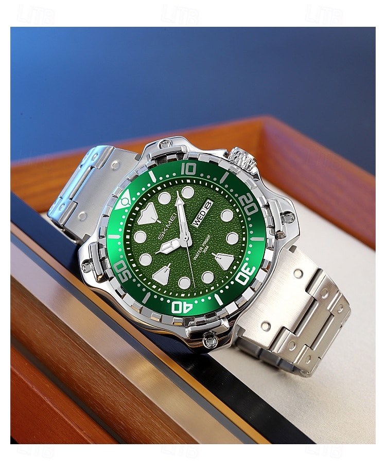 SKMEI Men Quartz Watch Minimalist Large Dial Fashion Business Luminous Calendar Waterproof Decoration Steel Watch 2026 - $36.99 –P13