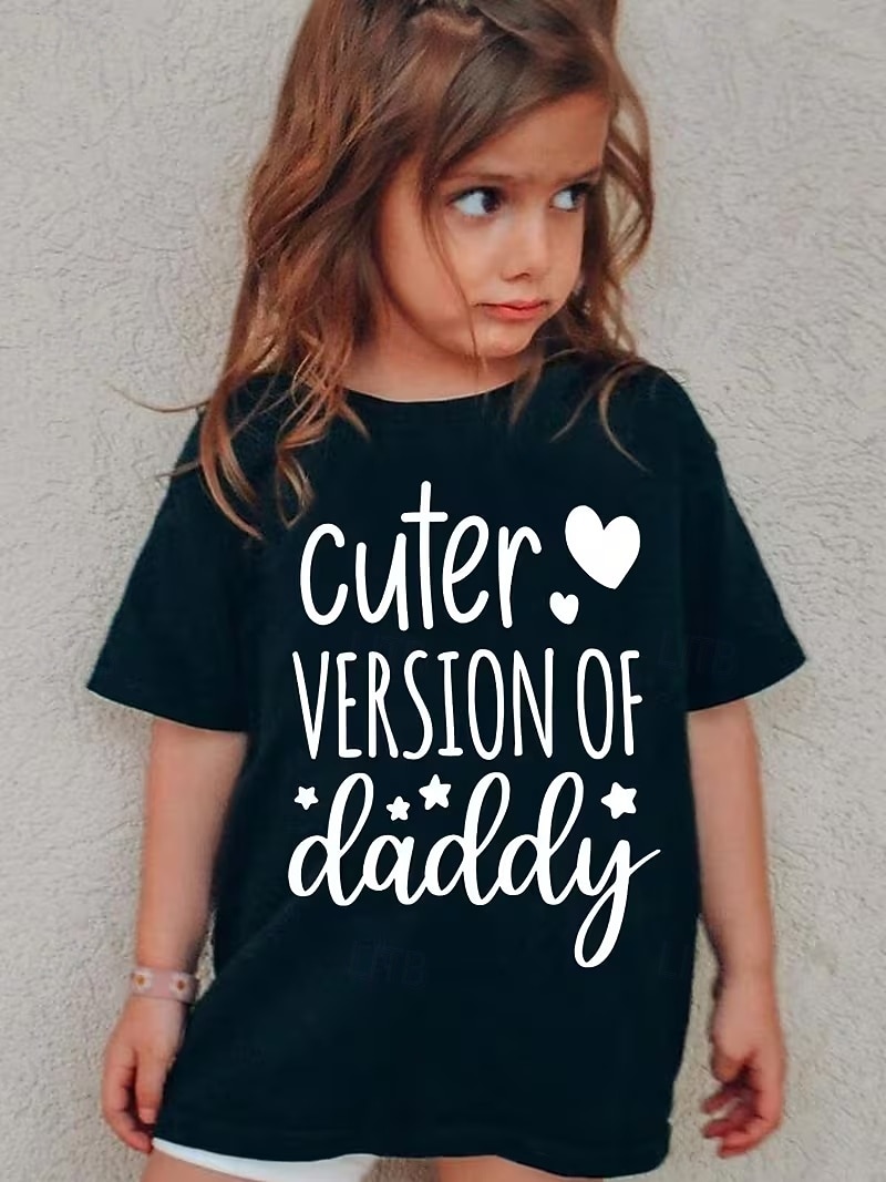 Fille 3D Graphique Lettre T-shirt Manche Courte Impression 3D Été Printemps Sports Mode Streetwear Enfants 4-12 ans Col Rond Occasionnel Quotidien Extérieur Coupe régulière de 2026 ? $14.99 –P3