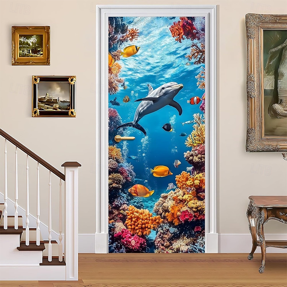Underwater World Aquarium Door Banner Colorful Ocean Fish Coral Reef Wall Hanging Decoration Home Porch Decor 2026 - $17.99 –P8