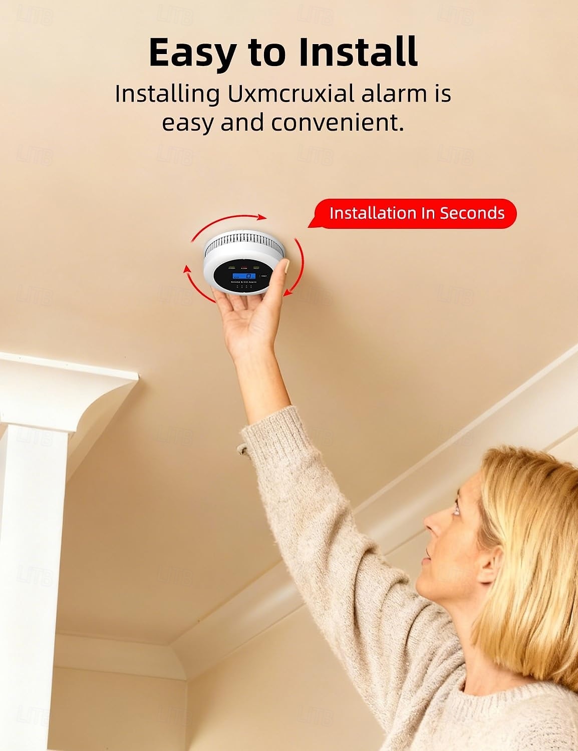 detector combinado de monóxido de carbono &gas 2 en 1 gas natural &Alarma de CO con temperatura &Humedad para alarma de seguridad del hogar 2026 - $45.99 –P5