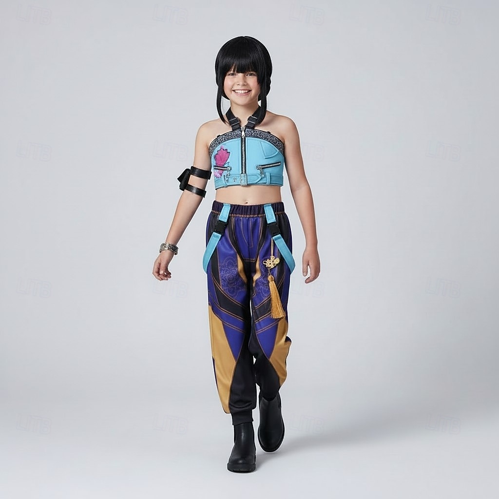 Inspirado en el Kpop Inspirado en ídolos coreanos Estrella del pop Traje de cosplay Pelucas de Cosplay traje de cosplay for Chica Niños Víspera de Todos los Santos Día del Niño Mascarada 2026 - $46.99 –P1