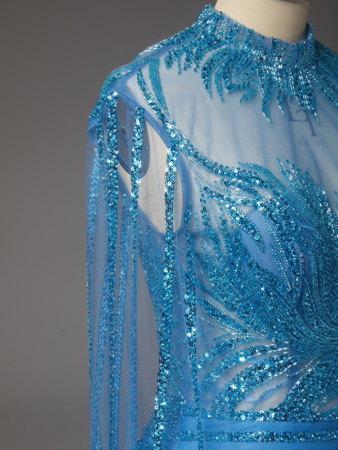 Tubino Colonna Strascico a Terra Perline ricamate Abito Formale Abito da madre della sposa Abito da Sera Elegante Scintillante Stile Celebrità Senza Maniche Girocollo Mascherata con Con perline del 2026 a $310.49 –P13