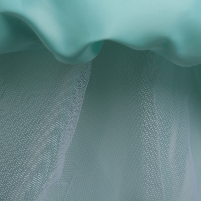 Blomsterpikekjole Jente Formell kjole Bryllupsantrekk Fest Bryllup Formell Elegant Mote Søt Første nattverdskjole Blonde Netting Blomstret Ermeløs Crew-hals Grå Hvit 4 år + 2026 - $41.99 –P18