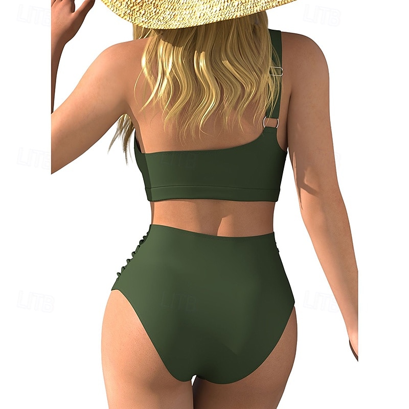 Women's Bikini Sets Bathing Suit 2 Pieces UV Protection Elastic Sleeveless Swimwear Swimsuit Surfing Diving Swimming Summer 2026 - $18.99 –P2