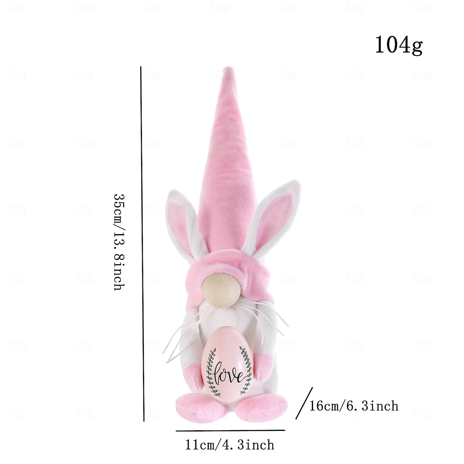 Rellenos de canasta de Pascua 3 paquetes de gnomos de conejo de peluche decoraciones de Pascua para el hogar Tomte de primavera con orejas de conejo decoración de bandeja de varios niveles adornos 2026 - $16.99 –P5